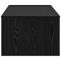 Produktbild för Kaffeebord Svart Ek 95 x 50 x 34 cm Konstruerat trä