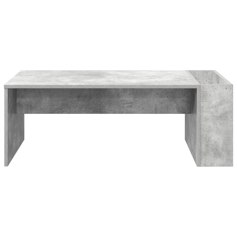 Produktbild för Kaffeebord Betonggrå 95 x 50 x 34 cm Konstruerat trä