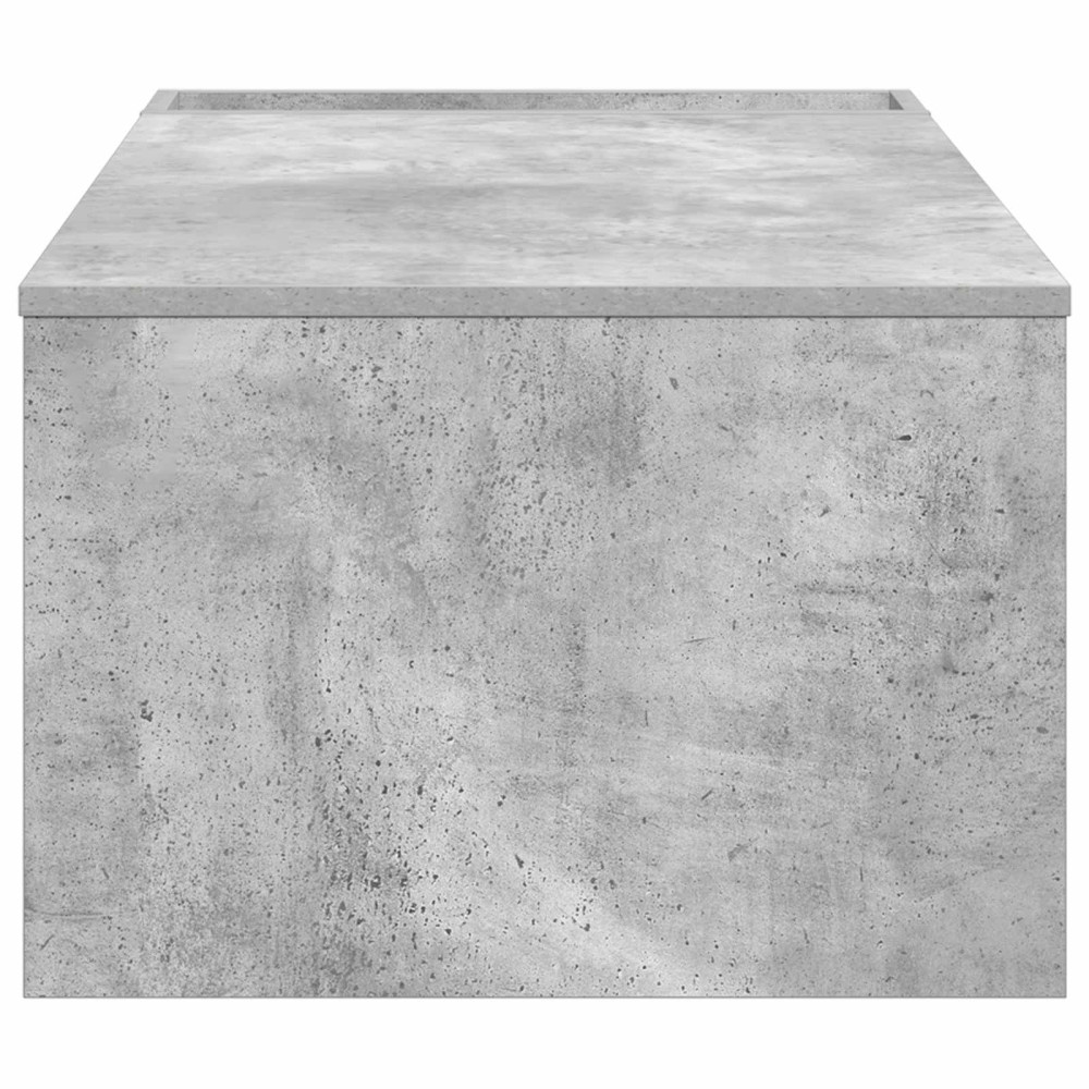 Produktbild för Kaffeebord Betonggrå 95 x 50 x 34 cm Konstruerat trä