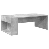 Produktbild för Kaffeebord Betonggrå 95 x 50 x 34 cm Konstruerat trä