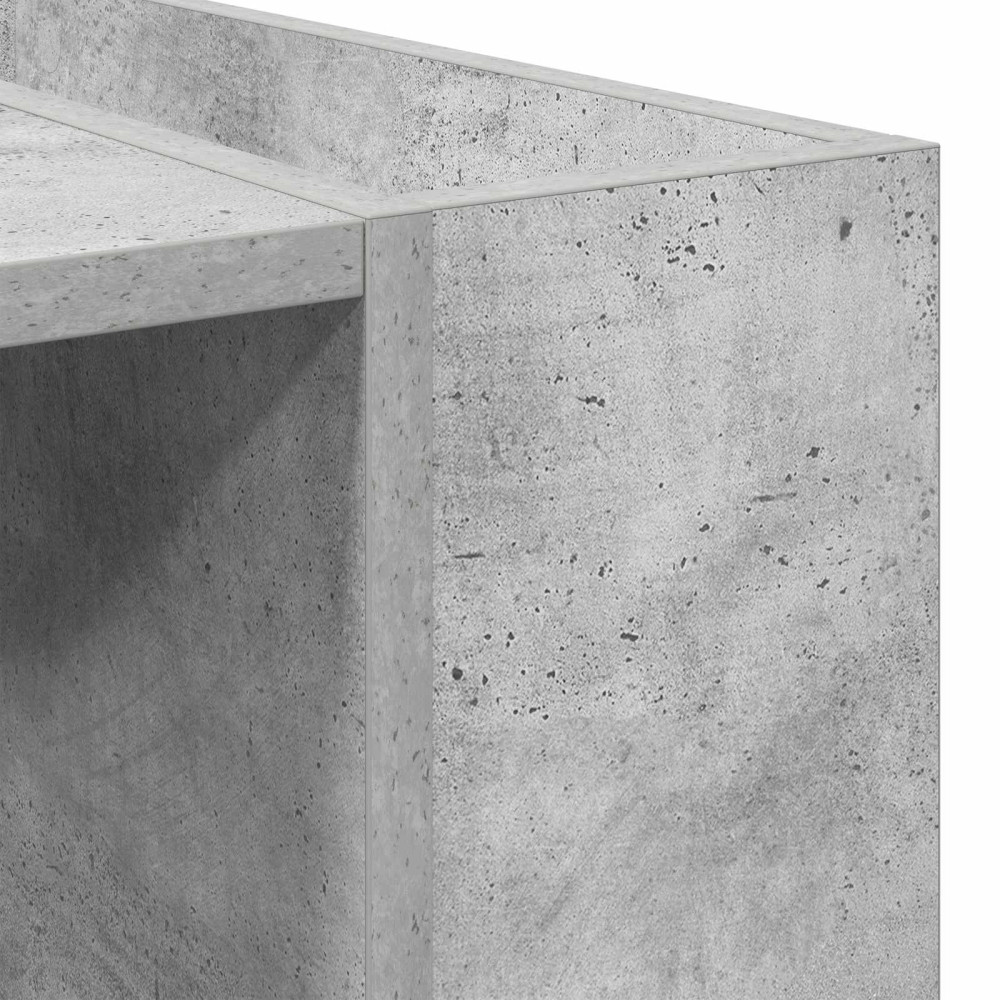 Produktbild för Kaffeebord Betonggrå 95 x 50 x 34 cm Konstruerat trä