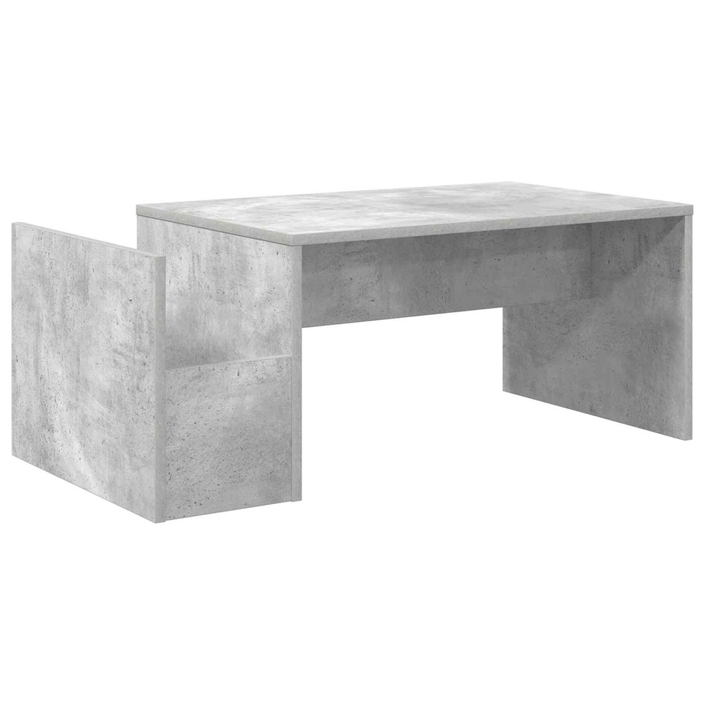 Produktbild för Kaffeebord Betonggrå 90 x 45 x 35 cm Konstruerat trä