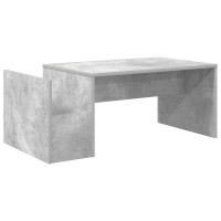 Produktbild för Kaffeebord Betonggrå 90 x 45 x 35 cm Konstruerat trä