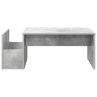 Produktbild för Kaffeebord Betonggrå 90 x 45 x 35 cm Konstruerat trä