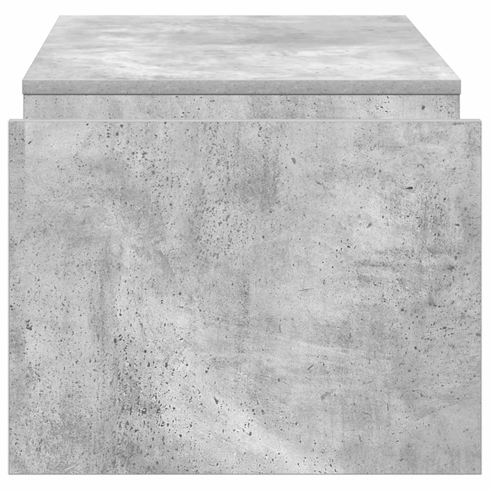 Produktbild för Kaffeebord Betonggrå 90 x 45 x 35 cm Konstruerat trä