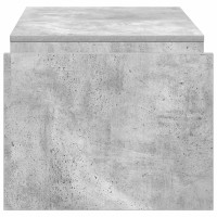 Produktbild för Kaffeebord Betonggrå 90 x 45 x 35 cm Konstruerat trä