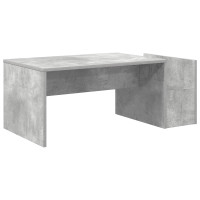 Produktbild för Kaffeebord Betonggrå 90 x 45 x 35 cm Konstruerat trä