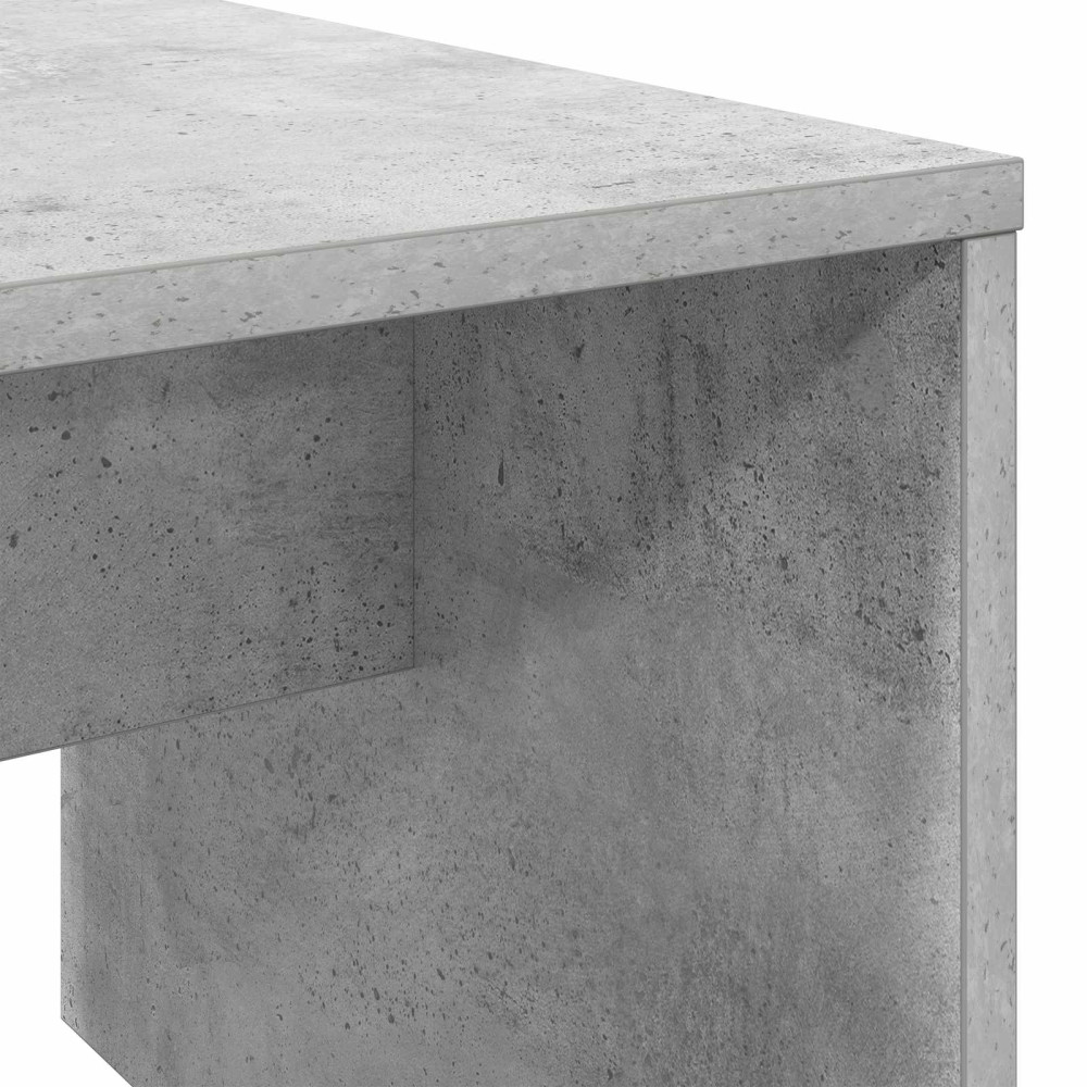 Produktbild för Kaffeebord Betonggrå 90 x 45 x 35 cm Konstruerat trä