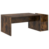 Produktbild för Kaffeebord Rökt ek 90 x 45 x 35 cm Konstruerat trä