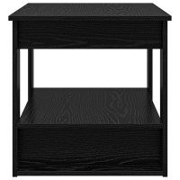 Produktbild för Kaffeebord Svart Ek 72 x 50 x 50 cm Konstruerat trä