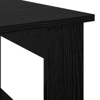 Produktbild för Kaffeebord Svart Ek 72 x 50 x 50 cm Konstruerat trä