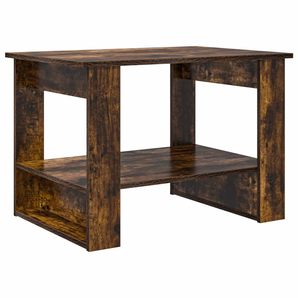 Produktbild för Kaffeebord Rökt ek 72 x 50 x 50 cm Konstruerat trä