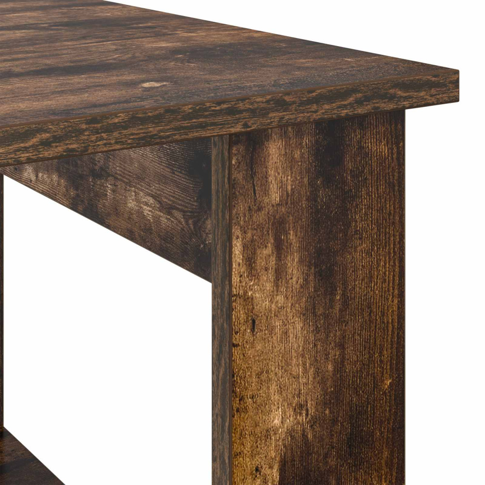 Produktbild för Kaffeebord Rökt ek 72 x 50 x 50 cm Konstruerat trä