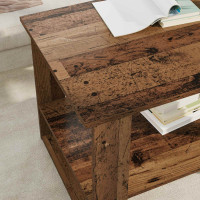 Produktbild för Kaffeebord Gammalt trä 72 x 50 x 50 cm Konstruerat trä