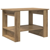 Produktbild för Kaffeebord Artisan Ek 72 x 50 x 50 cm Konstruerat trä