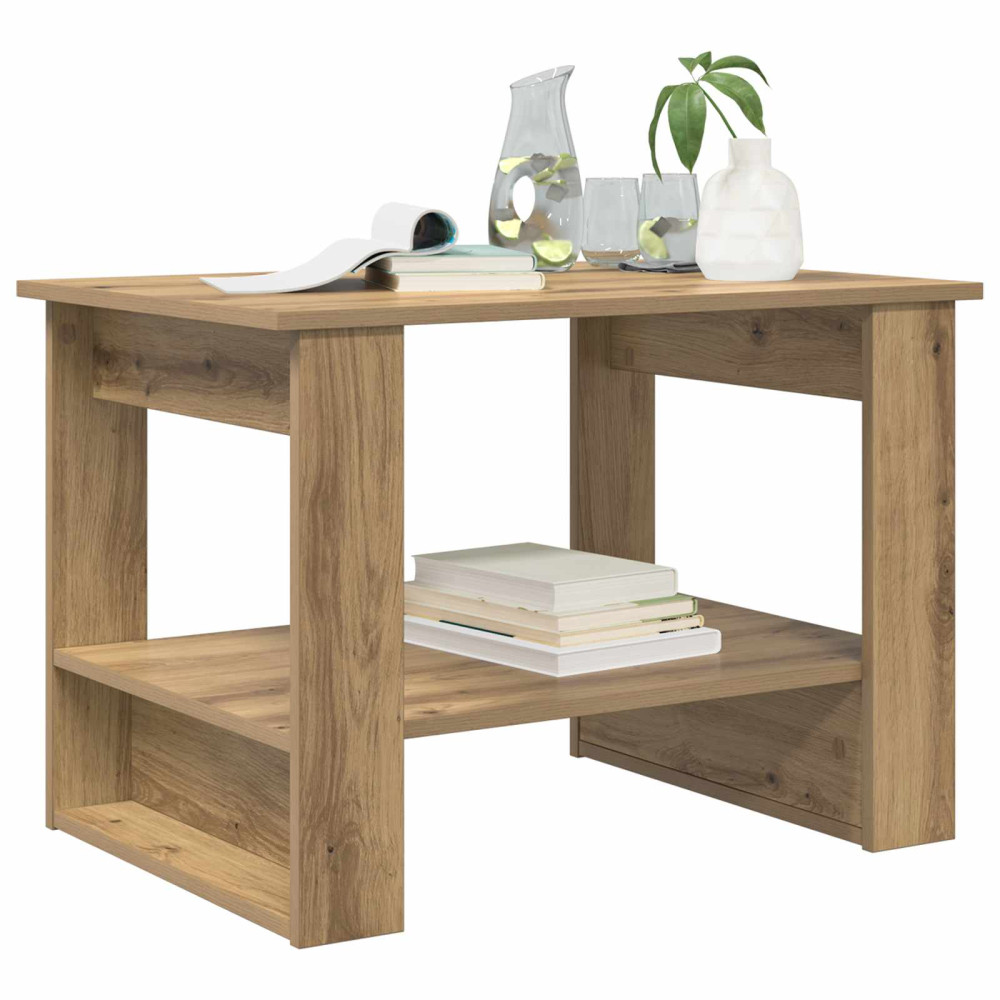 Produktbild för Kaffeebord Artisan Ek 72 x 50 x 50 cm Konstruerat trä