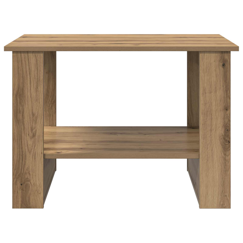 Produktbild för Kaffeebord Artisan Ek 72 x 50 x 50 cm Konstruerat trä