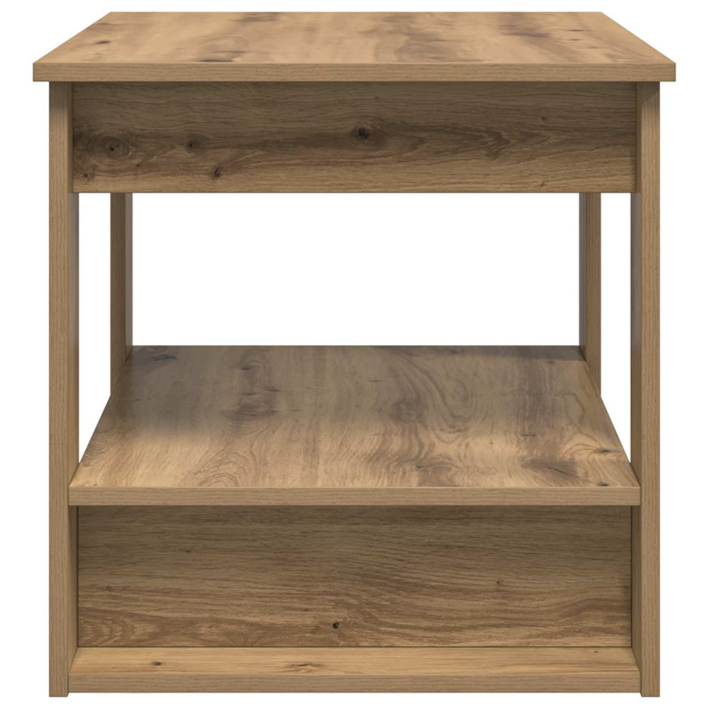 Produktbild för Kaffeebord Artisan Ek 72 x 50 x 50 cm Konstruerat trä