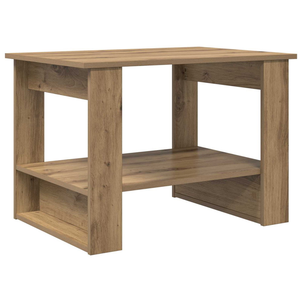 Produktbild för Kaffeebord Artisan Ek 72 x 50 x 50 cm Konstruerat trä