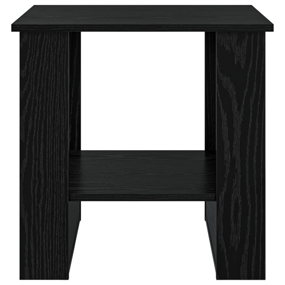 Produktbild för Kaffeebord Svart Ek 51 x 50 x 50 cm Konstruerat trä