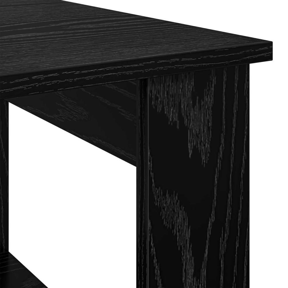 Produktbild för Kaffeebord Svart Ek 51 x 50 x 50 cm Konstruerat trä