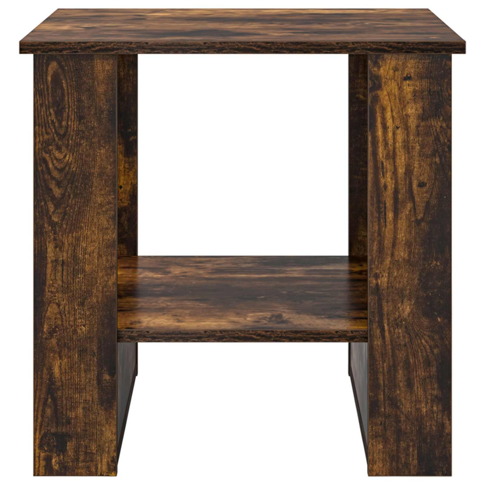 Produktbild för Kaffeebord Rökt ek 51 x 50 x 50 cm Konstruerat trä