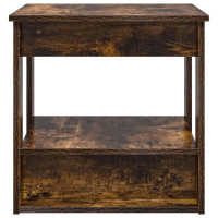 Produktbild för Kaffeebord Rökt ek 51 x 50 x 50 cm Konstruerat trä