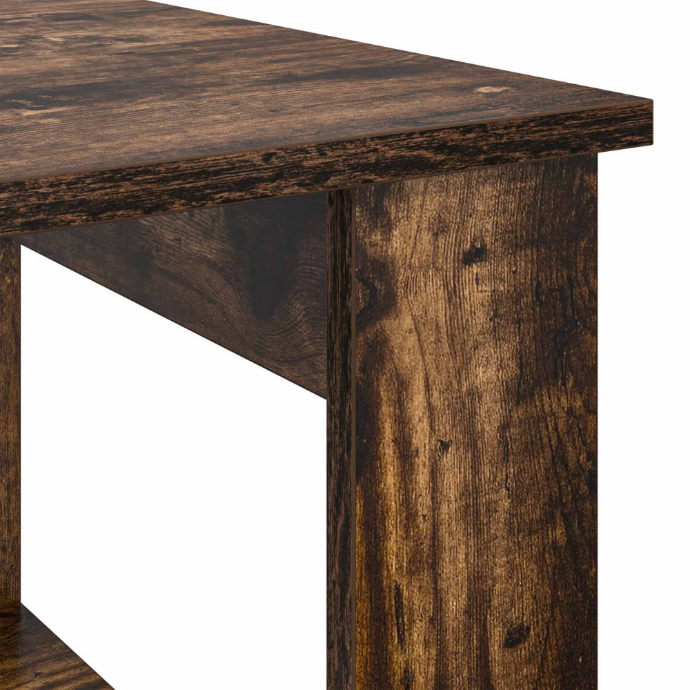 Produktbild för Kaffeebord Rökt ek 51 x 50 x 50 cm Konstruerat trä