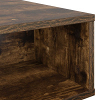 Produktbild för Kaffeebord Rökt ek 105 x 50 x 32,5 cm Konstruerat trä