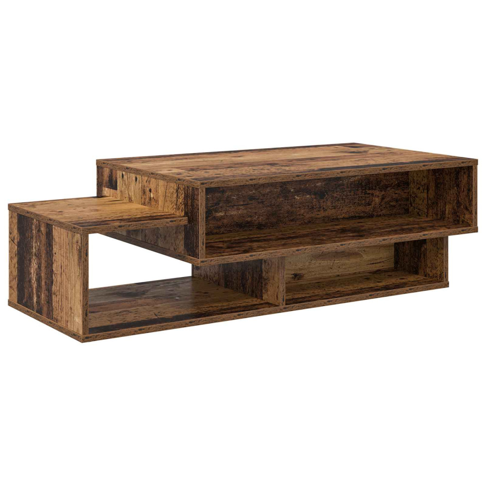 Produktbild för Kaffeebord Gammalt trä 105 x 50 x 32,5 cm Konstruerat trä