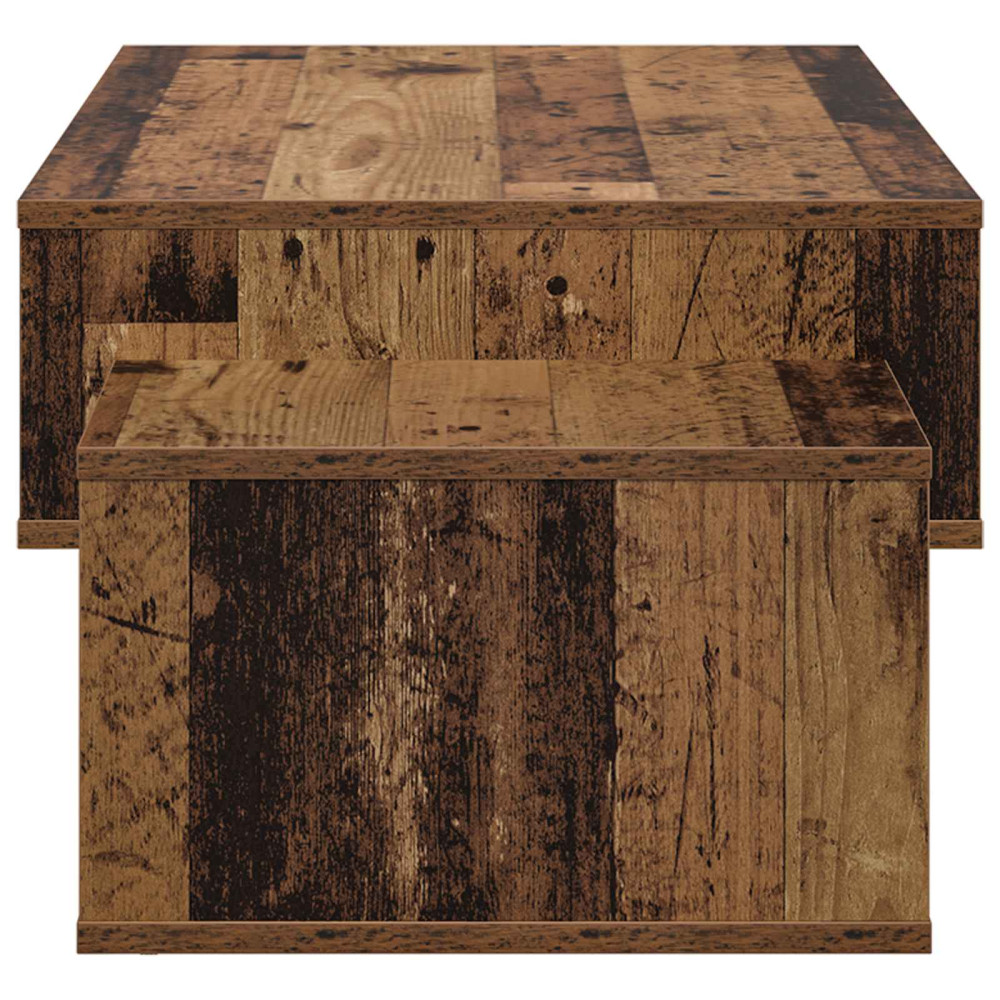 Produktbild för Kaffeebord Gammalt trä 105 x 50 x 32,5 cm Konstruerat trä