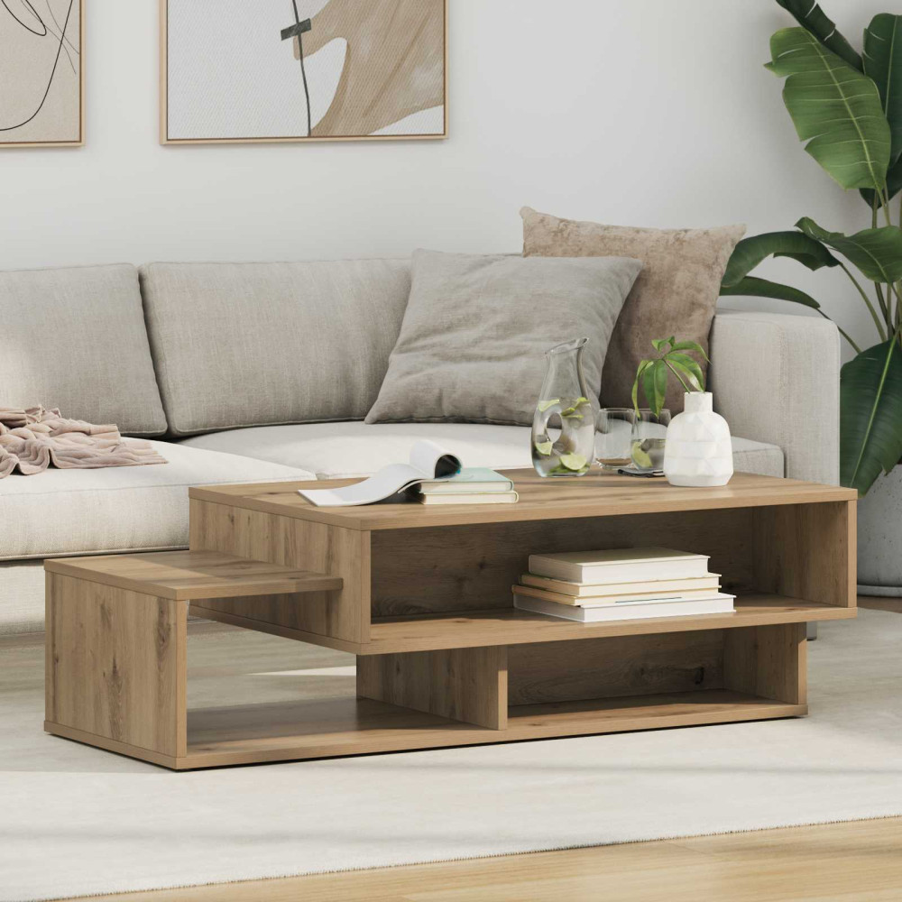 Produktbild för Kaffeebord Artisan Ek 105 x 50 x 32,5 cm Konstruerat trä