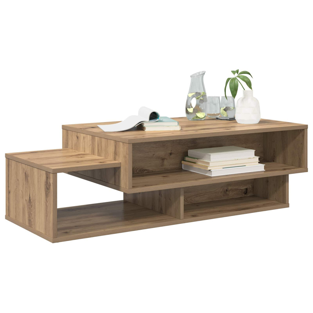 Produktbild för Kaffeebord Artisan Ek 105 x 50 x 32,5 cm Konstruerat trä