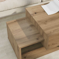 Produktbild för Kaffeebord Artisan Ek 105 x 50 x 32,5 cm Konstruerat trä