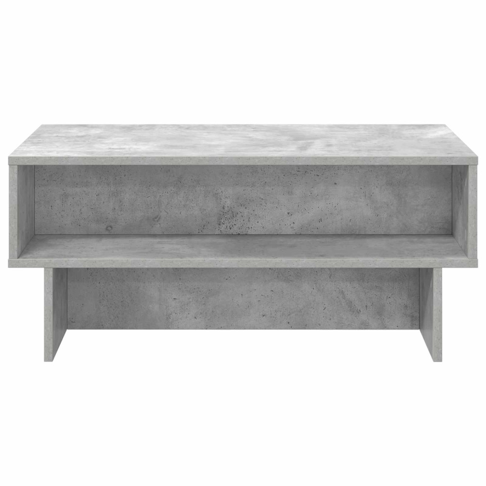 Produktbild för Kaffeebord Betonggrå 80 x 46 x 35 cm Konstruerat trä