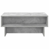 Produktbild för Kaffeebord Betonggrå 80 x 46 x 35 cm Konstruerat trä