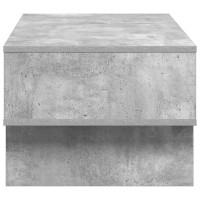 Produktbild för Kaffeebord Betonggrå 80 x 46 x 35 cm Konstruerat trä