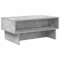 Produktbild för Kaffeebord Betonggrå 80 x 46 x 35 cm Konstruerat trä