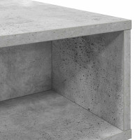 Produktbild för Kaffeebord Betonggrå 80 x 46 x 35 cm Konstruerat trä