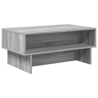 Produktbild för Kaffeebord Grå Sonoma 80 x 46 x 35 cm Konstruerat trä
