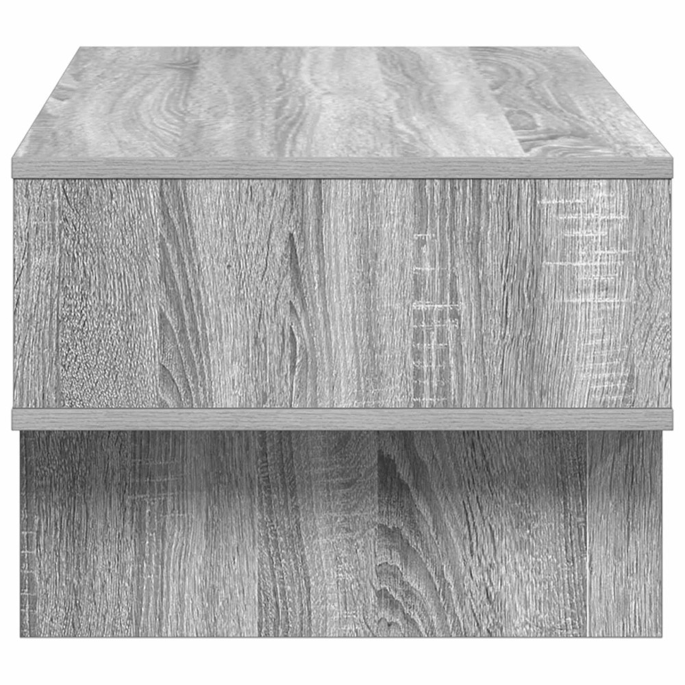 Produktbild för Kaffeebord Grå Sonoma 80 x 46 x 35 cm Konstruerat trä