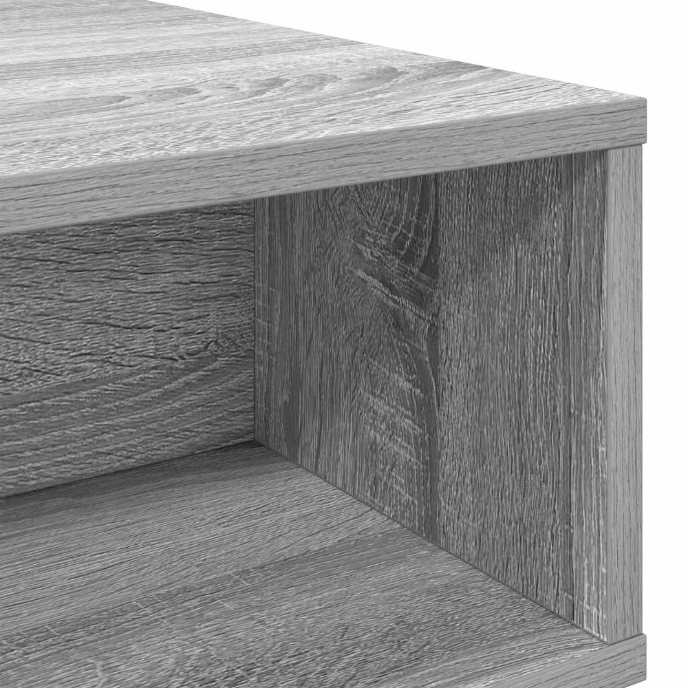 Produktbild för Kaffeebord Grå Sonoma 80 x 46 x 35 cm Konstruerat trä