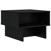 Produktbild för Kaffeebord Svart Ek 48 x 46 x 35 cm Konstruerat trä