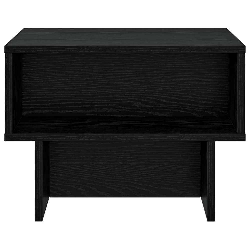Produktbild för Kaffeebord Svart Ek 48 x 46 x 35 cm Konstruerat trä
