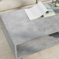 Produktbild för Kaffeebord Betonggrå 100 x 46 x 35 cm Konstruerat trä
