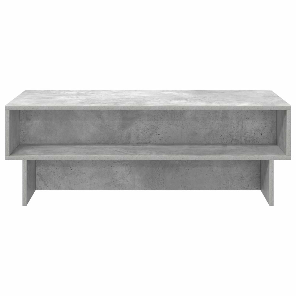 Produktbild för Kaffeebord Betonggrå 100 x 46 x 35 cm Konstruerat trä