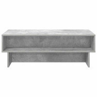 Produktbild för Kaffeebord Betonggrå 100 x 46 x 35 cm Konstruerat trä