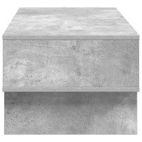 Produktbild för Kaffeebord Betonggrå 100 x 46 x 35 cm Konstruerat trä