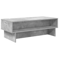 Produktbild för Kaffeebord Betonggrå 100 x 46 x 35 cm Konstruerat trä