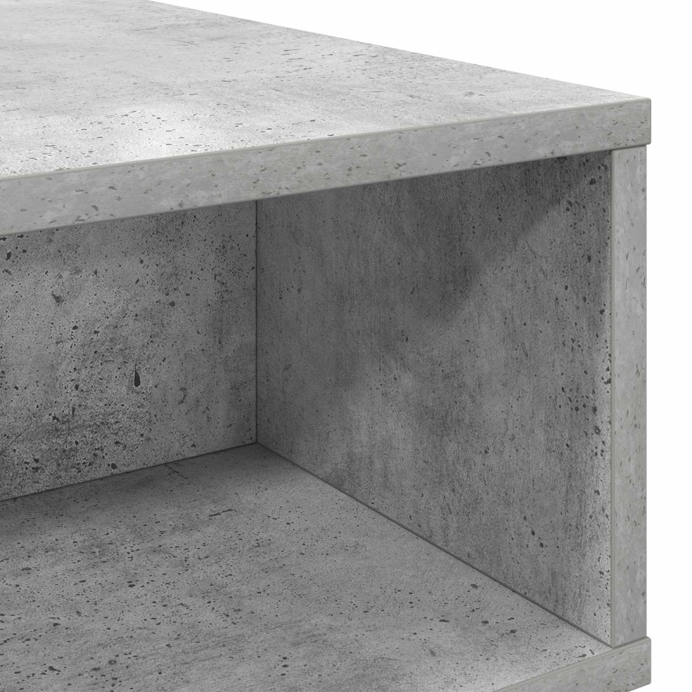 Produktbild för Kaffeebord Betonggrå 100 x 46 x 35 cm Konstruerat trä